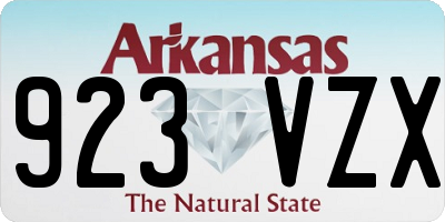AR license plate 923VZX