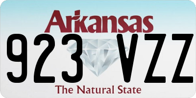AR license plate 923VZZ