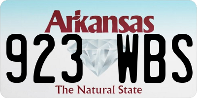 AR license plate 923WBS