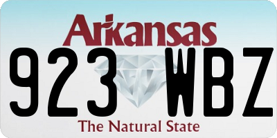 AR license plate 923WBZ