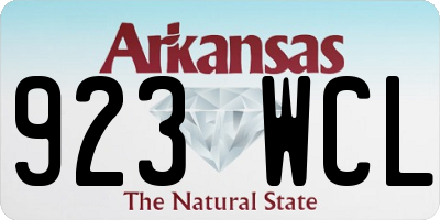 AR license plate 923WCL