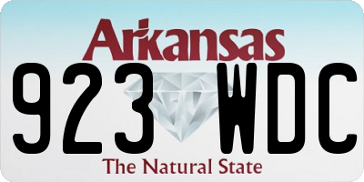 AR license plate 923WDC