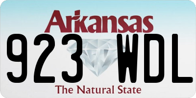 AR license plate 923WDL