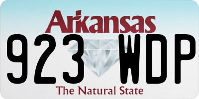 AR license plate 923WDP