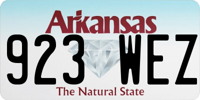AR license plate 923WEZ