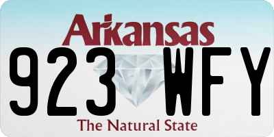 AR license plate 923WFY