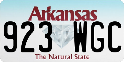 AR license plate 923WGC