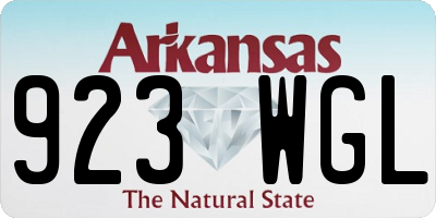 AR license plate 923WGL