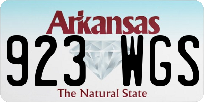 AR license plate 923WGS