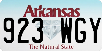 AR license plate 923WGY