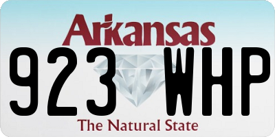AR license plate 923WHP
