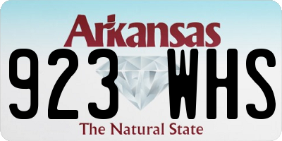 AR license plate 923WHS