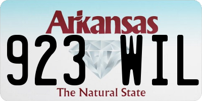 AR license plate 923WIL