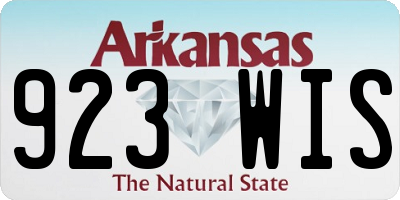 AR license plate 923WIS