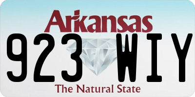 AR license plate 923WIY