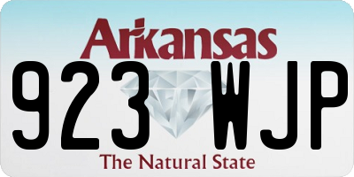 AR license plate 923WJP