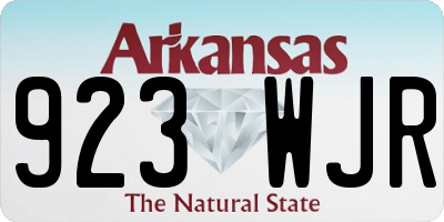 AR license plate 923WJR