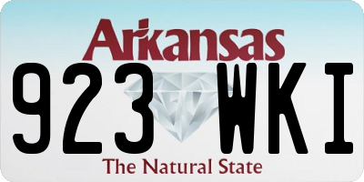 AR license plate 923WKI