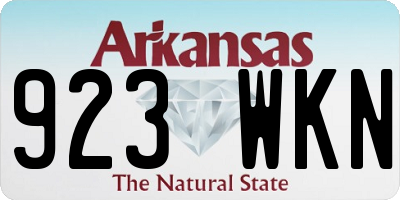 AR license plate 923WKN