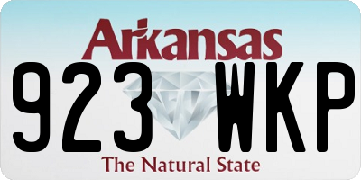 AR license plate 923WKP