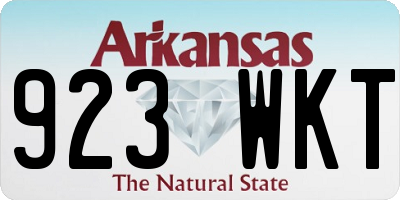 AR license plate 923WKT