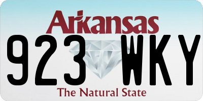 AR license plate 923WKY