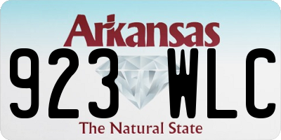 AR license plate 923WLC