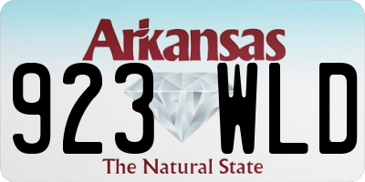 AR license plate 923WLD