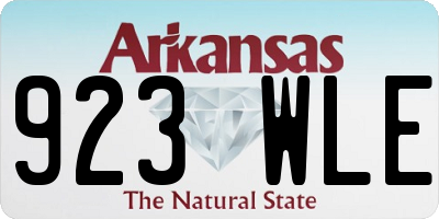 AR license plate 923WLE