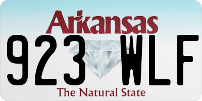 AR license plate 923WLF