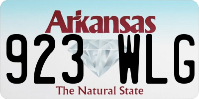AR license plate 923WLG