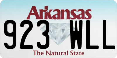 AR license plate 923WLL
