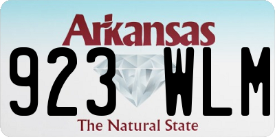 AR license plate 923WLM
