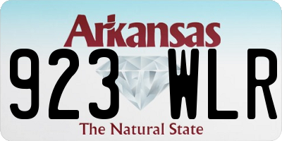 AR license plate 923WLR