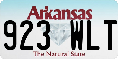 AR license plate 923WLT