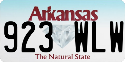 AR license plate 923WLW