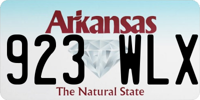 AR license plate 923WLX