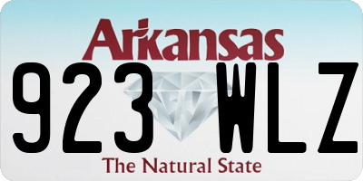 AR license plate 923WLZ