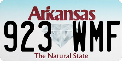 AR license plate 923WMF
