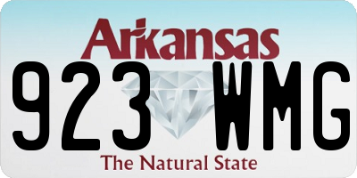 AR license plate 923WMG