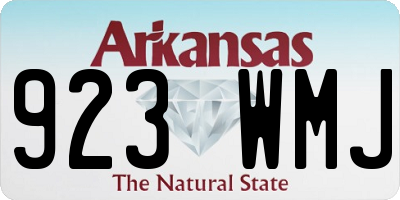 AR license plate 923WMJ