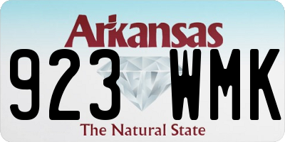 AR license plate 923WMK