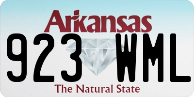 AR license plate 923WML