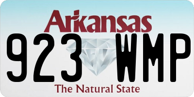 AR license plate 923WMP