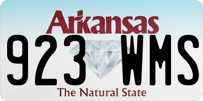 AR license plate 923WMS
