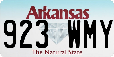 AR license plate 923WMY
