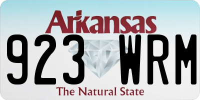 AR license plate 923WRM
