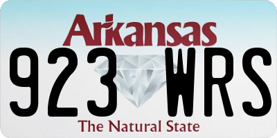 AR license plate 923WRS