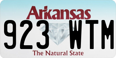AR license plate 923WTM