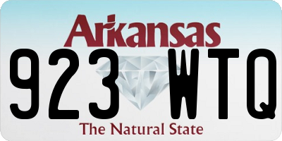 AR license plate 923WTQ